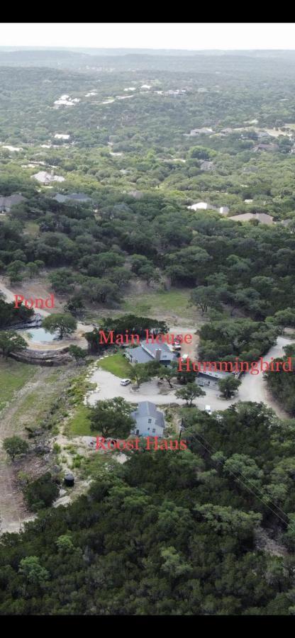 Villa Hummingbird Haus - Hill Country Views On 20 Acres With Firepit Spring Branch Esterno foto